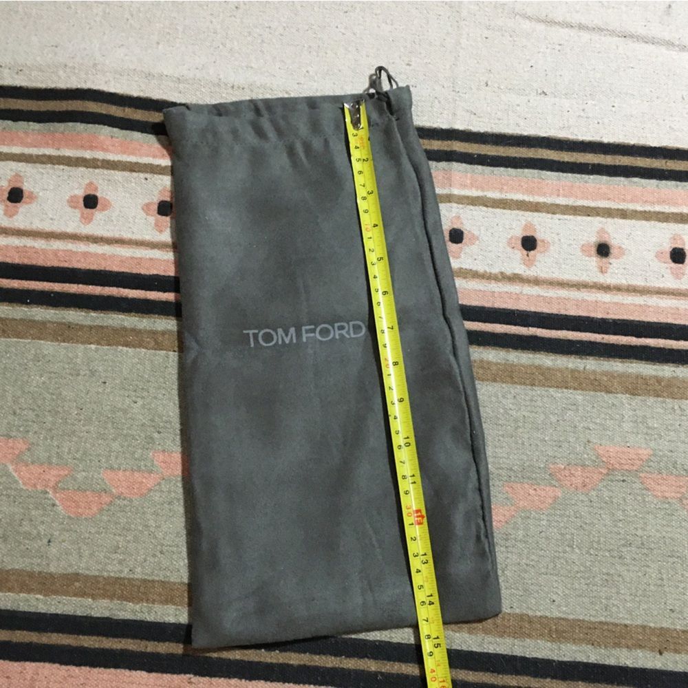 Tom Ford Soft Dark grey Dustbag bundle small 14” x 8” soft material travel